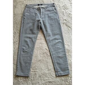 Maison Scotch Miami Deco Geometric Chino Pant Women's Sz 2